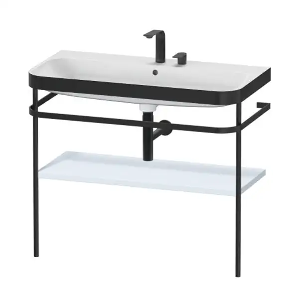 Раковина c-bonded с напольной металлической консолью Duravit Happy D.2 Plus 97,5 х 49 см (HP4738E9797) фото 1 Aquada.com.ua Раковина c-bonded с напольной металлической консолью Duravit Happy D.2 Plus 97,5 х 49 см (HP4738E9797) фото 1 Aquada.com.ua