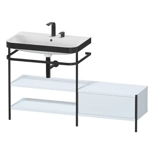 Раковина c-bonded с напольной металлической консолью Duravit Happy D.2 Plus 140 х 49 см (HP4752E9797) фото 1 Aquada.com.ua Раковина c-bonded с напольной металлической консолью Duravit Happy D.2 Plus 140 х 49 см (HP4752E9797) фото 1 Aquada.com.ua