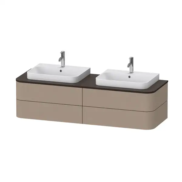Тумбочка для подвесной консоли Duravit Happy D.2 Plus 160 х 55 см, лён (HP4964B7575) фото 1 Aquada.com.ua