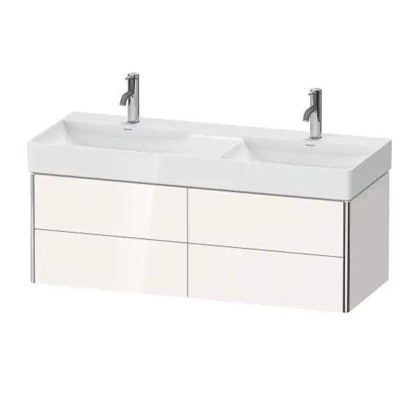 Комплект мебели тумба подвесная с двойной раковиной Duravit XSquare 118,4 х 46 см (XS416402222+23531200141) фото 1 Aquada.com.ua