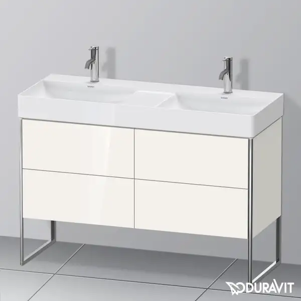 Комплект мебели тумба с двойной раковиной Duravit XSquare 118,4 х 46 см (XS445602222+23531200141) фото 3 Aquada.com.ua Комплект мебели тумба с двойной раковиной Duravit XSquare 118,4 х 46 см (XS445602222+23531200141) фото 3 Aquada.com.ua