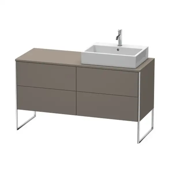 Комплект мебели тумба с консолью и раковиной слева Duravit XSquare 140 х 55 см (XS4923L9090+XS060GL9090+0454600000) фото 1 Aquada.com.ua Комплект мебели тумба с консолью и раковиной слева Duravit XSquare 140 х 55 см (XS4923L9090+XS060GL9090+0454600000) фото 1 Aquada.com.ua