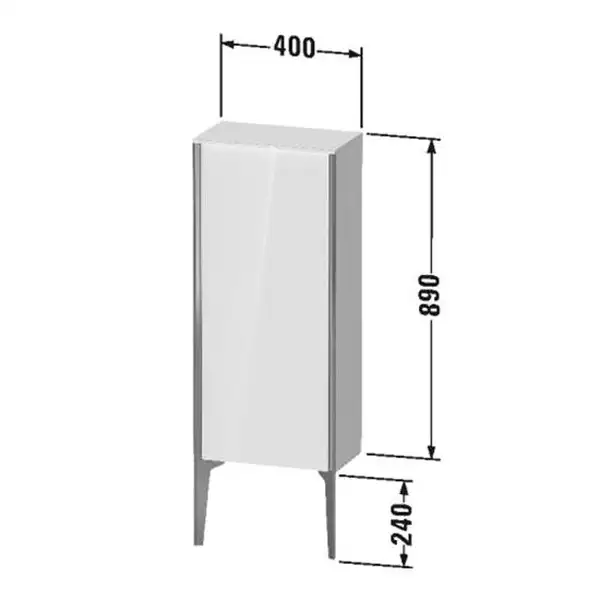 Шкафчик напольный Duravit XViu 40 x 24 х h113 см, чёрный глянцевый (XV1305LB140) фото 3 Aquada.com.ua Шкафчик напольный Duravit XViu 40 x 24 х h113 см, чёрный глянцевый (XV1305LB140) фото 3 Aquada.com.ua