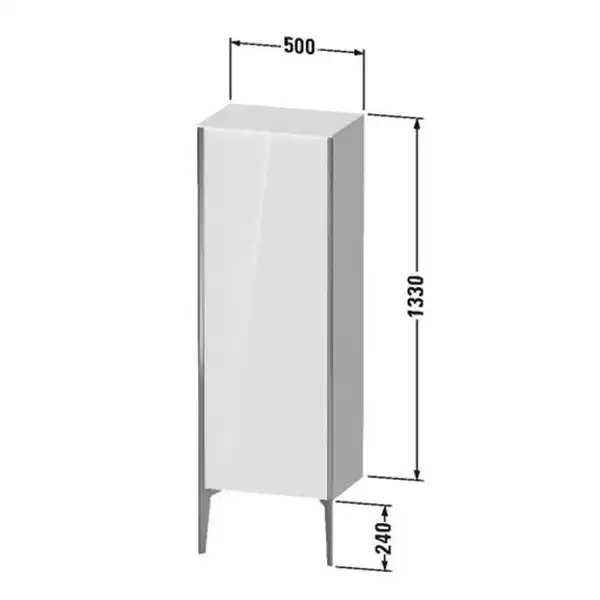 Шкафчик напольный Duravit XViu 50 x 36 х h157 см, чёрный глянцевый (XV1326LB140) фото 3 Aquada.com.ua Шкафчик напольный Duravit XViu 50 x 36 х h157 см, чёрный глянцевый (XV1326LB140) фото 3 Aquada.com.ua