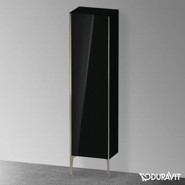 Шкафчик напольный Duravit XViu 50 x 36 х h201 см, чёрный глянцевый (XV1336LB140) фото 2 Aquada.com.ua