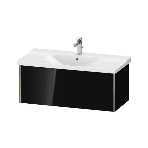 Тумба подвесная под раковину Duravit XViu 101 x 46,9 см, чёрный глянцевый (XV40170B140) фото 1 Aquada.com.ua Тумба подвесная под раковину Duravit XViu 101 x 46,9 см, чёрный глянцевый (XV40170B140) фото 1 Aquada.com.ua