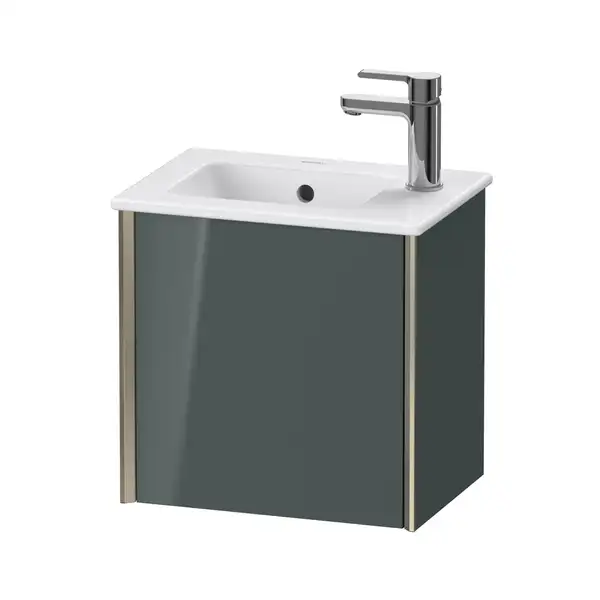 Тумба подвесная под раковину Duravit XViu 41 x 29 см, доломитово-серый глянцевый лак (XV4024LB138) фото 1 Aquada.com.ua