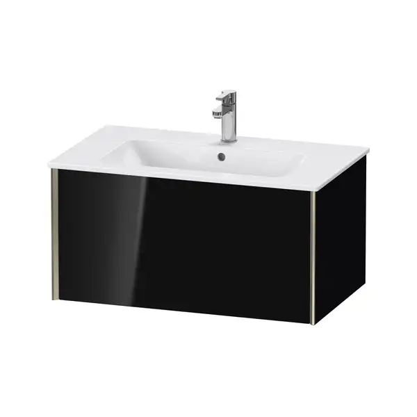 Тумба подвесная под раковину Duravit XViu 81 x 48 см, чёрный глянцевый (XV40260B140) фото 1 Aquada.com.ua Тумба подвесная под раковину Duravit XViu 81 x 48 см, чёрный глянцевый (XV40260B140) фото 1 Aquada.com.ua