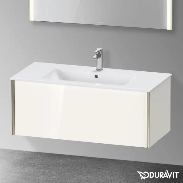 Тумба подвесная под раковину Duravit XViu 101 x 48 см, белый глянцевый (XV40270B122) фото 2 Aquada.com.ua