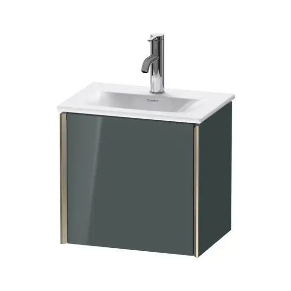 Тумба подвесная под раковину Duravit XViu 43 x 31 см, доломитово-серый глянцевый лак (XV4030LB138) фото 1 Aquada.com.ua