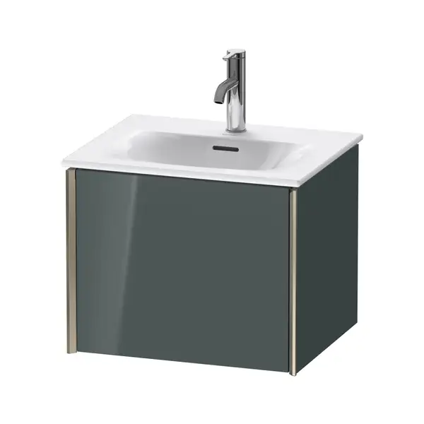 Тумба подвесная под раковину Duravit XViu 51 x 42 см, доломитово-серый глянцевый лак (XV40310B138) фото 1 Aquada.com.ua