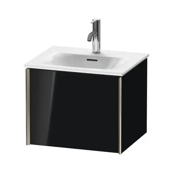 Тумба подвесная под раковину Duravit XViu 51 x 42 см, чёрный глянцевый (XV40310B140) фото 1 Aquada.com.ua