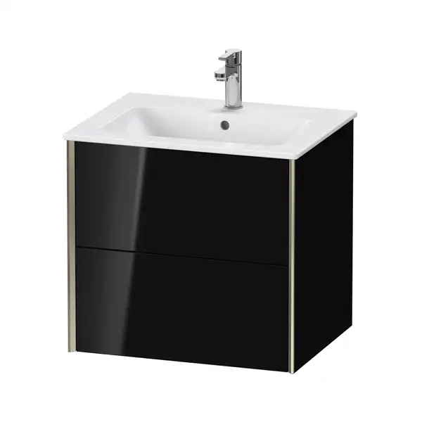 Тумба подвесная под раковину Duravit XViu 61 x 48 см, чёрный глянцевый (XV41250B140) фото 1 Aquada.com.ua Тумба подвесная под раковину Duravit XViu 61 x 48 см, чёрный глянцевый (XV41250B140) фото 1 Aquada.com.ua