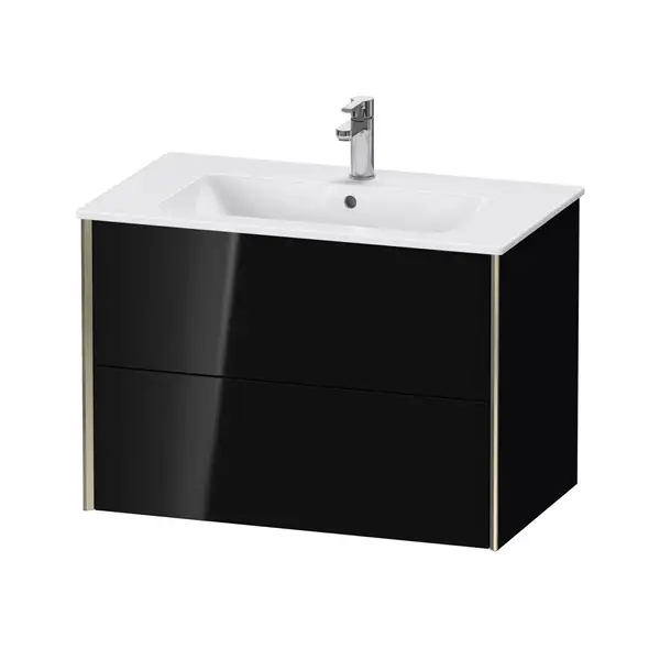 Тумба подвесная под раковину Duravit XViu 81 x 48 см, чёрный глянцевый (XV41260B140) фото 1 Aquada.com.ua Тумба подвесная под раковину Duravit XViu 81 x 48 см, чёрный глянцевый (XV41260B140) фото 1 Aquada.com.ua