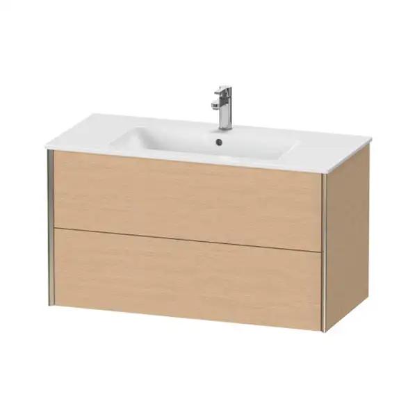Тумба подвесная под раковину Duravit XViu 101 x 48 см, дуб брашированный (XV41270B112) фото 1 Aquada.com.ua