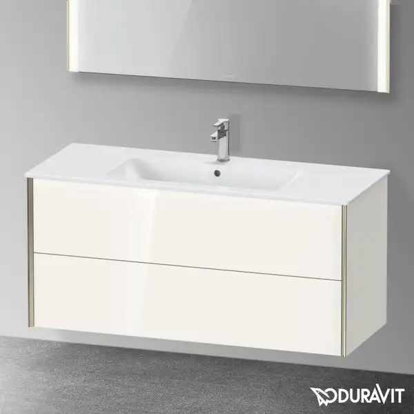 Тумба подвесная под раковину Duravit XViu 121 x 48 см, белый глянцевый (XV41280B122) фото 2 Aquada.com.ua Тумба подвесная под раковину Duravit XViu 121 x 48 см, белый глянцевый (XV41280B122) фото 2 Aquada.com.ua