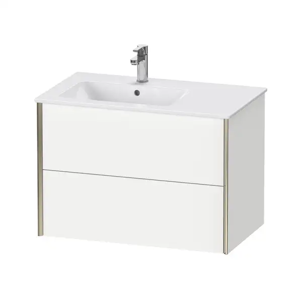 Тумба подвесная под раковину, чаша слева Duravit XViu 81 x 48 см, белый матовый (XV41580B118) фото 1 Aquada.com.ua