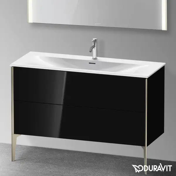 Тумба напольная под раковину Duravit XViu 121 x 48 см, чёрный глянцевый (XV43040B140) фото 2 Aquada.com.ua Тумба напольная под раковину Duravit XViu 121 x 48 см, чёрный глянцевый (XV43040B140) фото 2 Aquada.com.ua