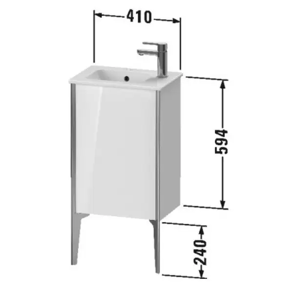 Тумба напольная под раковину Duravit XViu 41 x 29 см, белый матовый (XV4480LB118) фото 3 Aquada.com.ua Тумба напольная под раковину Duravit XViu 41 x 29 см, белый матовый (XV4480LB118) фото 3 Aquada.com.ua
