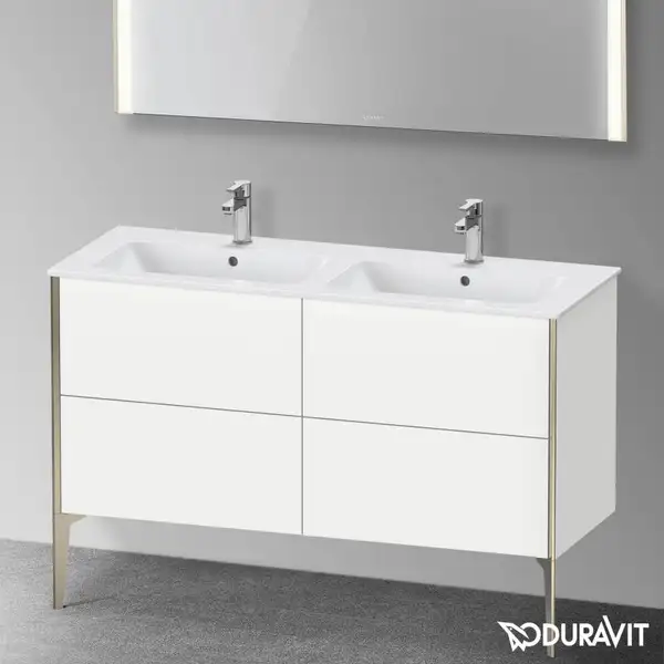 Тумба напольная под раковину Duravit XViu 128 x 48 см, белый матовый (XV44850B118) фото 2 Aquada.com.ua