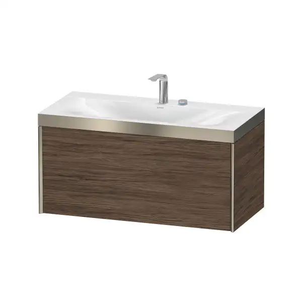 Тумба подвесная с раковиной c-bonded Duravit XViu 100 x 48 см, орех темный (XV4611EB121P) фото 1 Aquada.com.ua Тумба подвесная с раковиной c-bonded Duravit XViu 100 x 48 см, орех темный (XV4611EB121P) фото 1 Aquada.com.ua