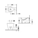 Биде напольное Duravit Starck1 64х41 см, цвет белый (0274100000) фото 4 Aquada.com.ua