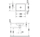 Раковина Duravit Starck 3 53х40 см (под столешницу, шлифованный вариант) (0305490022) фото 3 Aquada.com.ua