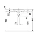 Раковина накладная на столешницу Duravit Architec 50х50 см (0320500000) фото 4 Aquada.com.ua