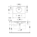 Раковина накладная на столешницу Duravit Darling New 103х54,5 см (0499100000) фото 3 Aquada.com.ua