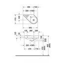 Подвесной умывальник Duravit Architec, чаша справа (0765650000) фото 3 Aquada.com.ua