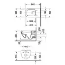 Унитаз Duravit Happy D.2 с сиденьем Soft Close (2221090000+0064590000) фото 2 Aquada.com.ua