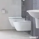 Биде подвесное Duravit Darling New 54х36,5 см, цвет белый (2249150000) фото 3 Aquada.com.ua