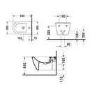 Биде подвесное Duravit Darling New 54х36,5 см, цвет белый (2249150000) фото 4 Aquada.com.ua