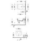 Биде подвесное Duravit Happy D.2 54х36,5 см, цвет белый (2258150000) фото 4 Aquada.com.ua