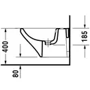 Биде подвесное Duravit DuraStyle 54х37 см (2282150000) фото 5 Aquada.com.ua