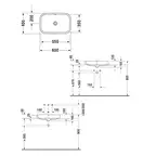 Раковина накладная на столешницу Duravit Happy D.2 60х40 см (2314600000) фото 3 Aquada.com.ua