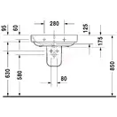 Раковина Duravit Happy D. 2 65х49,5 см (с 3 отв. под смеситель) (2316650030) фото 4 Aquada.com.ua