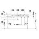 Раковина Duravit Happy D.2 120х50,5 см (с 2 отв. под смеситель) (2318120024) фото 3 Aquada.com.ua