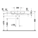 Раковина Duravit Happy D.2 65х50,5 см (без отв. под смеситель, шлифованная) (2318650028) фото 3 Aquada.com.ua