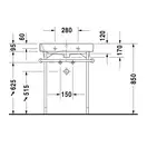 Раковина Duravit Happy D.2 65х50,5 см (с 3 отв. под смеситель) (2318650030) фото 2 Aquada.com.ua