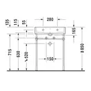 Раковина для мебели Duravit Vero Air 60 х 47 см, шлифованная (2350600027) фото 4 Aquada.com.ua