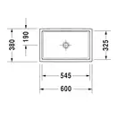 Раковина накладная на столешницу Duravit Vero Air 60 х 38 см (2351600000) фото 2 Aquada.com.ua