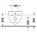 Унитаз подвесной Duravit Rimless Vero Air с сиденьем (2525090000+0022090000) фото 7 Aquada.com.ua