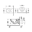 Подвесной унитаз Duravit Architec, с крышкой SoftClose (2546090064+0069690000) фото 5 Aquada.com.ua