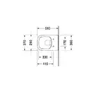 Унитаз подвесной с крышкой Duravit DuraStyle (2551090000 +0063790000) фото 6 Aquada.com.ua