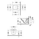Унитаз подвесной Duravit DuraStyle с сиденьем Soft Close (2551090000+0063790000) фото 3 Aquada.com.ua