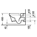 Унитаз подвесной Duravit P3 Comforts (2561092000) фото 4 Aquada.com.ua