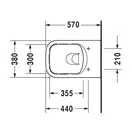 Унитаз подвесной Duravit P3 Comforts (2561092000) фото 6 Aquada.com.ua