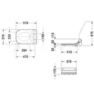 Крышка-биде Duravit SensoWash Starck C для Happy D.2 (610300002000300) фото 4 Aquada.com.ua