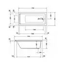 Ванна акриловая Duravit Starck 170 х 80 см (700336000000000) фото 3 Aquada.com.ua